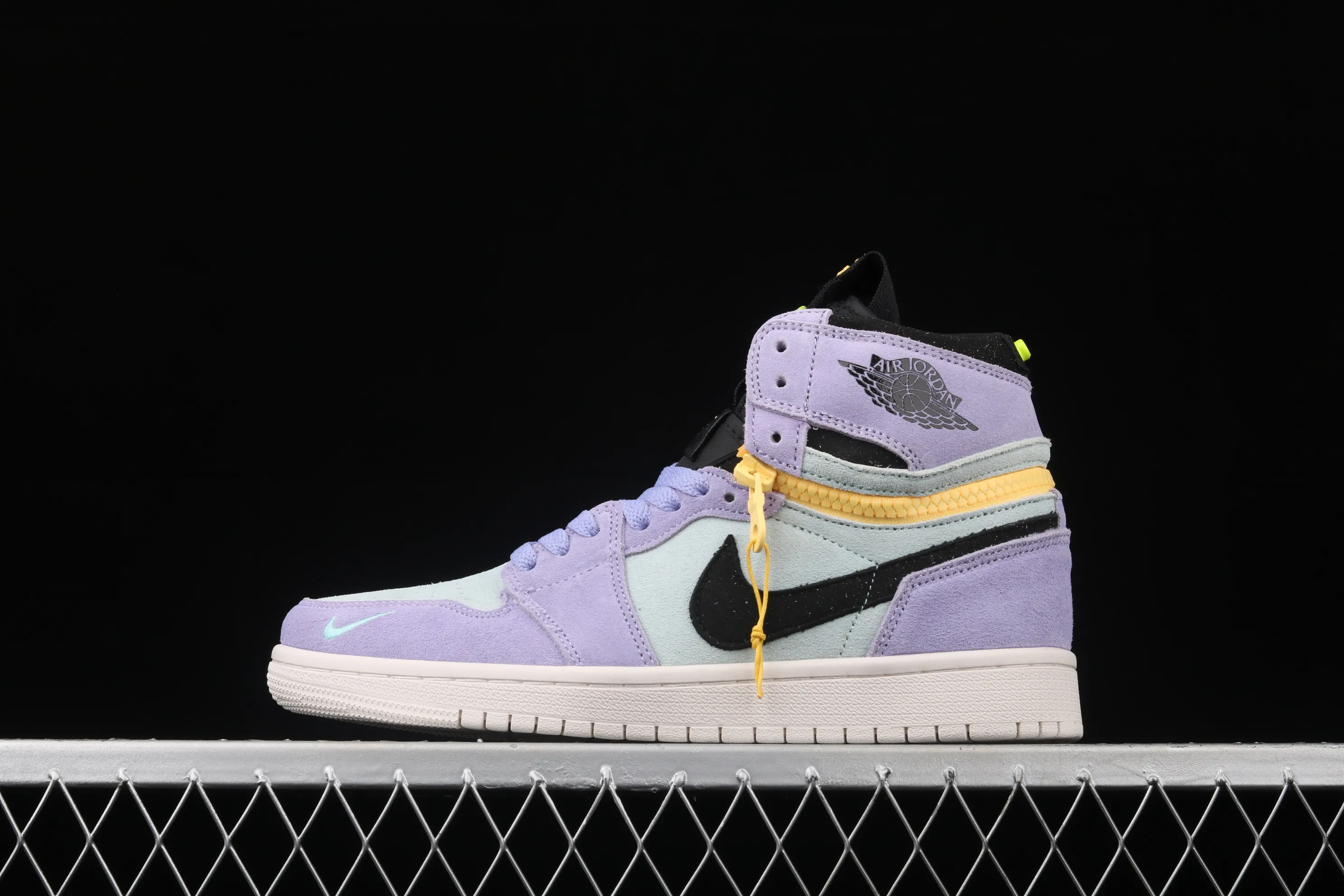 All categories Air Jordan Jordan series basketball shoes Air Jordan 1 High Z version Air Jordan 1 Switch "Violet" AJ1 Joe 1 Violet zipper High-top cultural basketball shoes CW6576-500